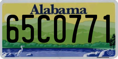 AL license plate 65CO771