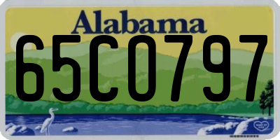 AL license plate 65CO797