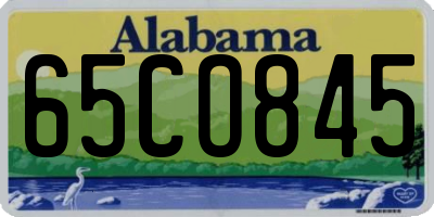 AL license plate 65CO845