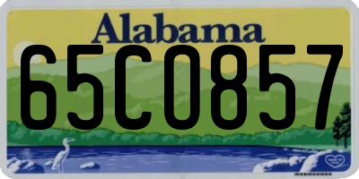 AL license plate 65CO857