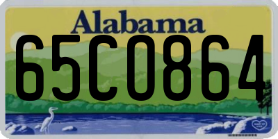 AL license plate 65CO864