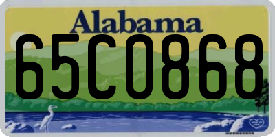 AL license plate 65CO868