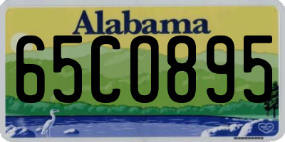 AL license plate 65CO895