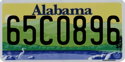 AL license plate 65CO896