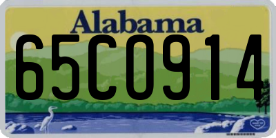 AL license plate 65CO914