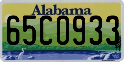 AL license plate 65CO933
