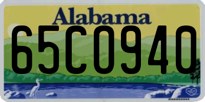 AL license plate 65CO940