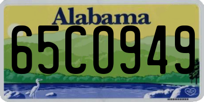 AL license plate 65CO949