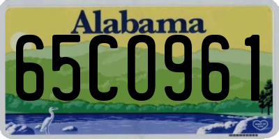 AL license plate 65CO961