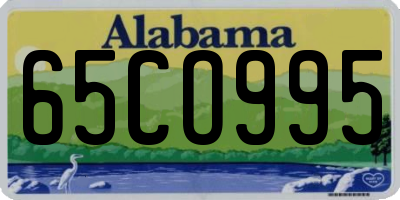 AL license plate 65CO995