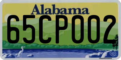 AL license plate 65CP002