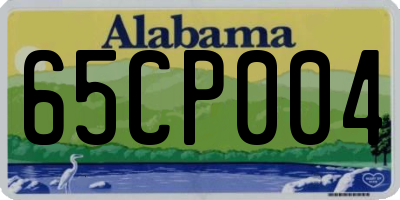 AL license plate 65CP004