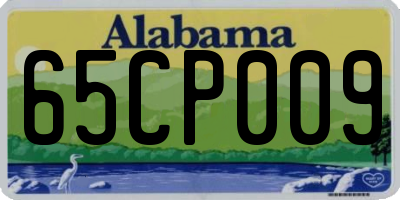AL license plate 65CP009