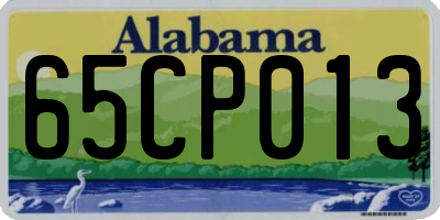 AL license plate 65CP013