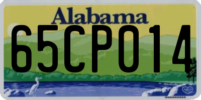 AL license plate 65CP014