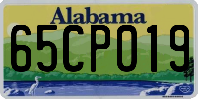AL license plate 65CP019