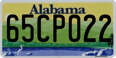 AL license plate 65CP022