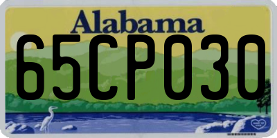 AL license plate 65CP030