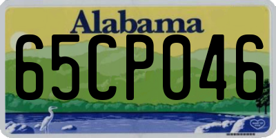 AL license plate 65CP046