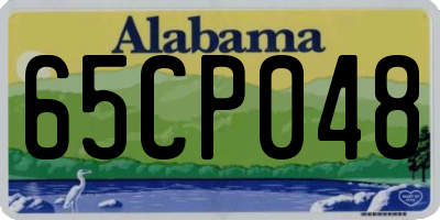 AL license plate 65CP048