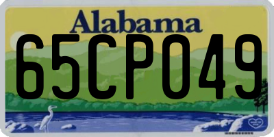 AL license plate 65CP049
