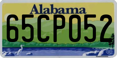 AL license plate 65CP052