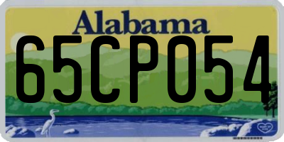 AL license plate 65CP054
