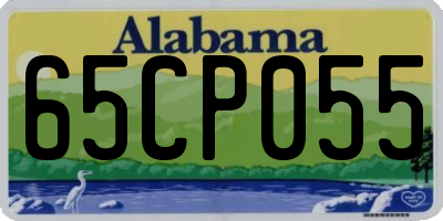 AL license plate 65CP055