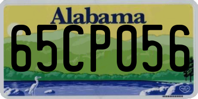 AL license plate 65CP056