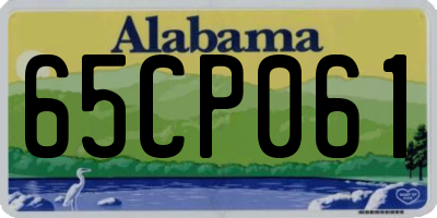 AL license plate 65CP061