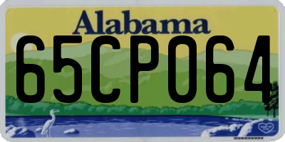 AL license plate 65CP064