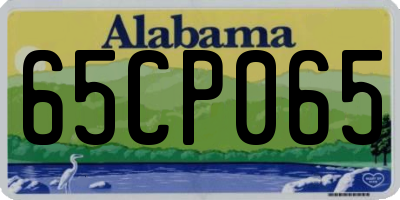 AL license plate 65CP065