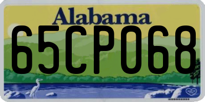 AL license plate 65CP068