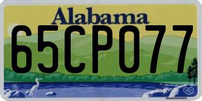 AL license plate 65CP077