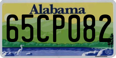 AL license plate 65CP082