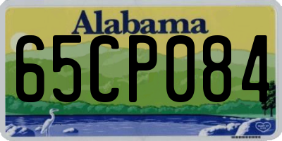 AL license plate 65CP084