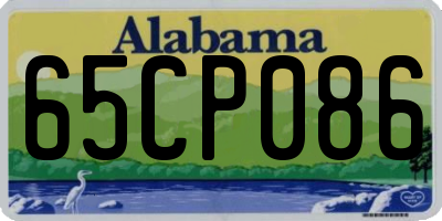 AL license plate 65CP086