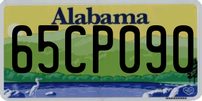 AL license plate 65CP090