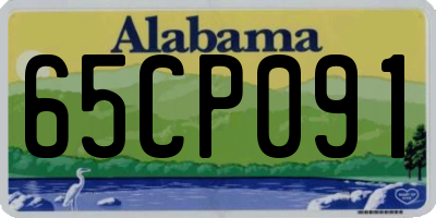 AL license plate 65CP091