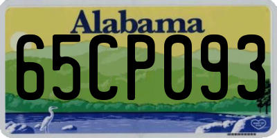 AL license plate 65CP093