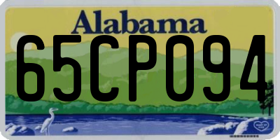 AL license plate 65CP094