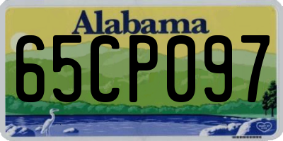 AL license plate 65CP097