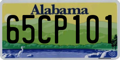 AL license plate 65CP101