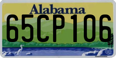 AL license plate 65CP106