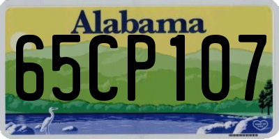 AL license plate 65CP107