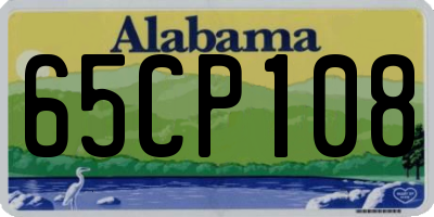 AL license plate 65CP108