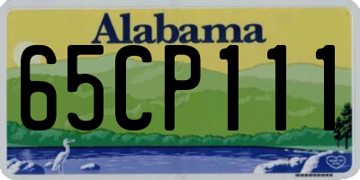 AL license plate 65CP111