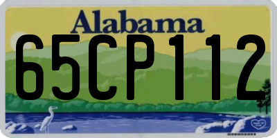 AL license plate 65CP112