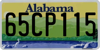 AL license plate 65CP115