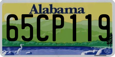 AL license plate 65CP119